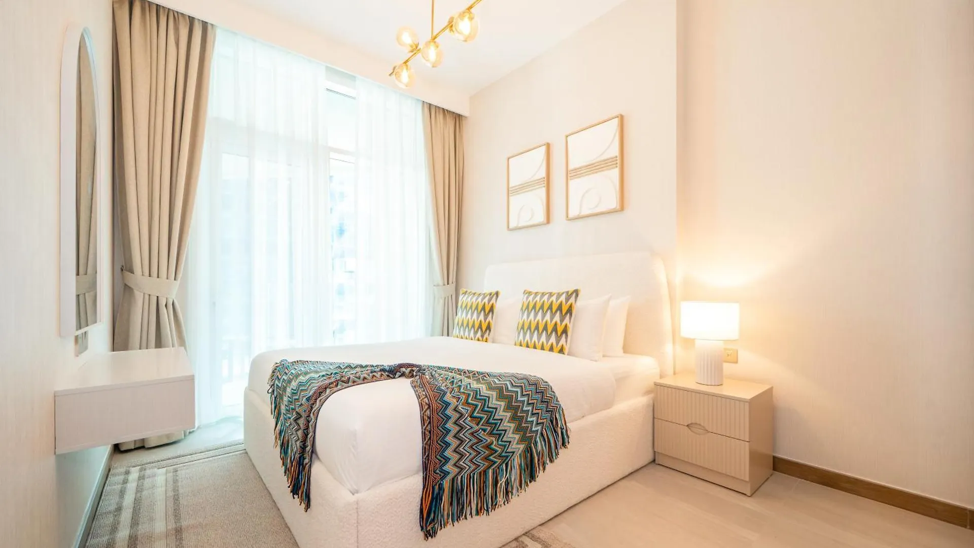 公寓 Stylish Missoni 1Br Luxury Stay Ideal For 5 Guests 迪拜 阿拉伯联合酋长国